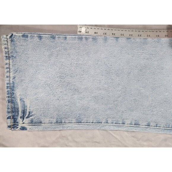 Universal Thread 90's Vintage Straight Distressed Women size 14 Blue Jeans (HL77 - Picture 4 of 8